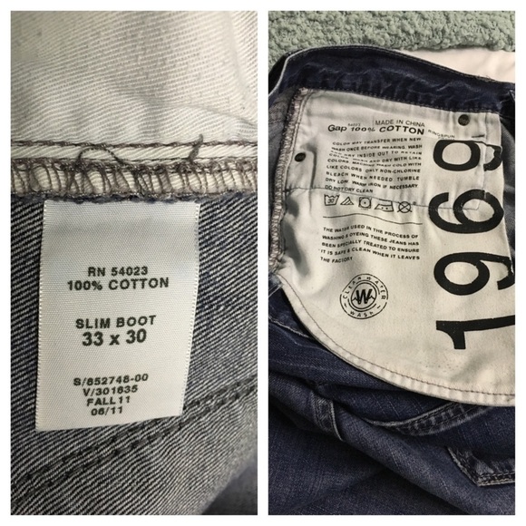 ⭐️40% Off⭐️ Gap Men's Slim Boot Jeans - Picture 4 of 4